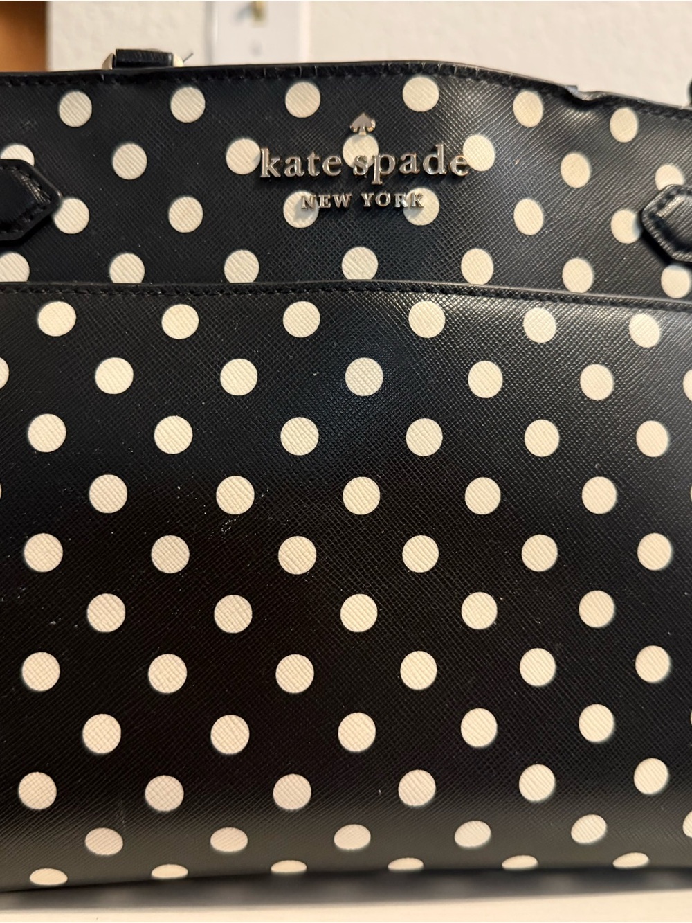 kate spade Black and White Polka Dot Tote